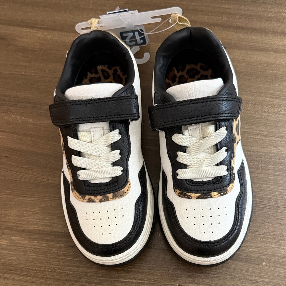 OshKosh B'gosh Black and White Kids Sneakers